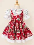 Red Gingerbread House- Marietta Dress