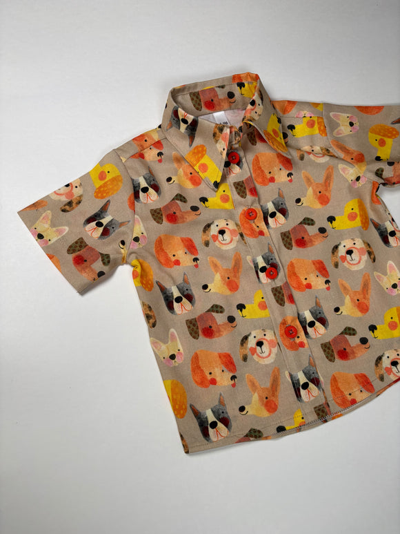 Puppy Button Down