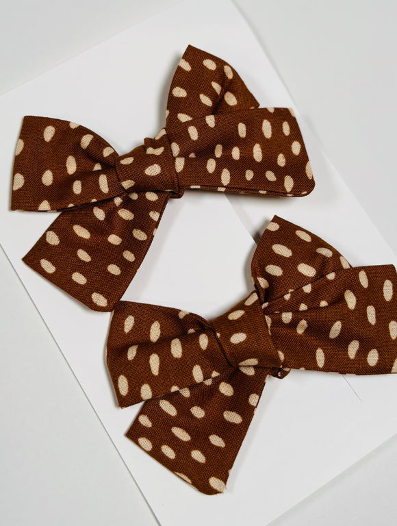 MOCHA - Set of 2 Clips bow