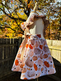 Pumpkin- Anna Dress 9-12m