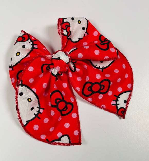 Hello Kitty RED  -Single Clip Bow