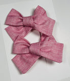 Cute PINK - Set of 2 Clips bow