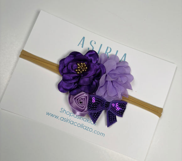 Mix Purple Medium Bow