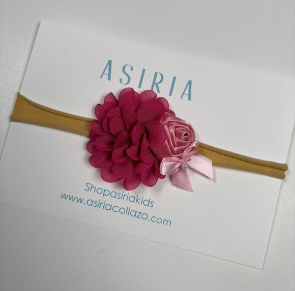 Dusty Rose Small Bow