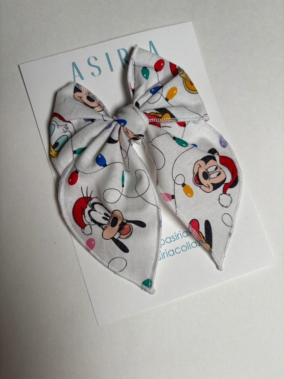 Mickey's Xmas  -Single Clip Serge Bow