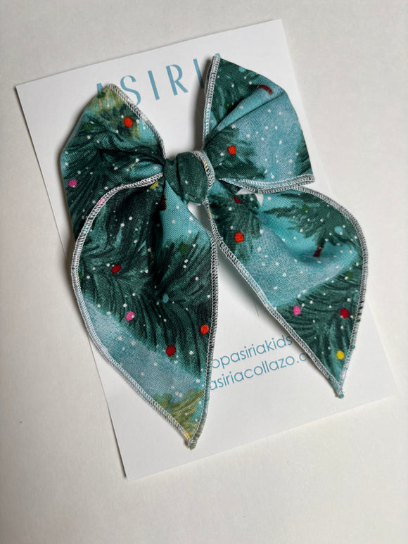 Xmas Tree   -Single Clip Serge Bow