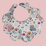 Butterfly flower bib + Bow