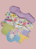 Easter Trio flower bibs