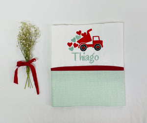 Thiago  Burp Cloth Embroidered