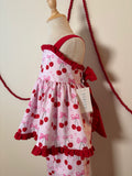 Cherry 2 Piece set - Renatta top + Ruffle Flare pant