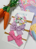Easter : Set of 3 elastic band bow