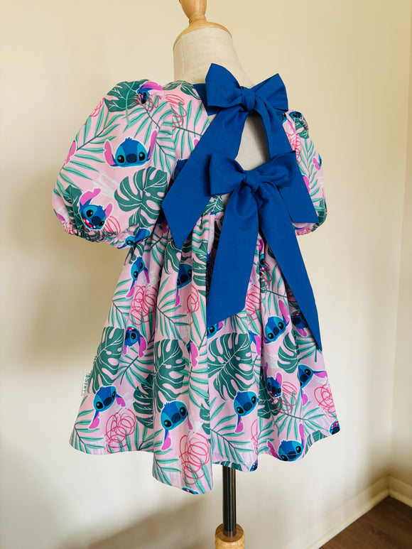 Cute Blue Alien -Penelope Dress
