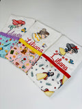 Princess Trio Burp Cloth Embroidered
