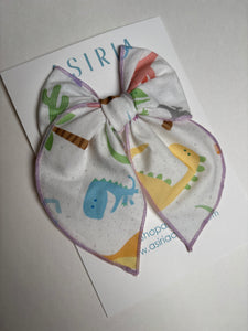 Dino Baby -Single Clip Serge Bow