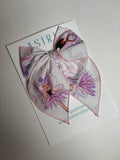 Glitter Fairies-Single Clip Serge Bow