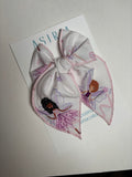 Glitter Fairies-Single Clip Serge Bow