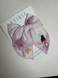 Glitter Fairies-Single Clip Serge Bow