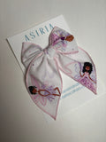 Glitter Fairies-Single Clip Serge Bow