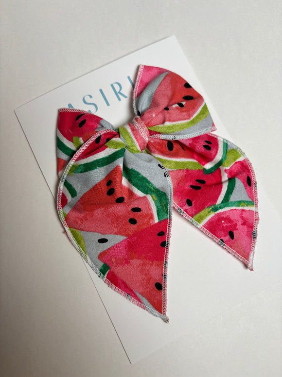 Watermelon -Single Clip Serge Bow