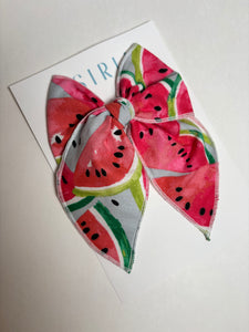 Watermelon -Single Clip Serge Bow