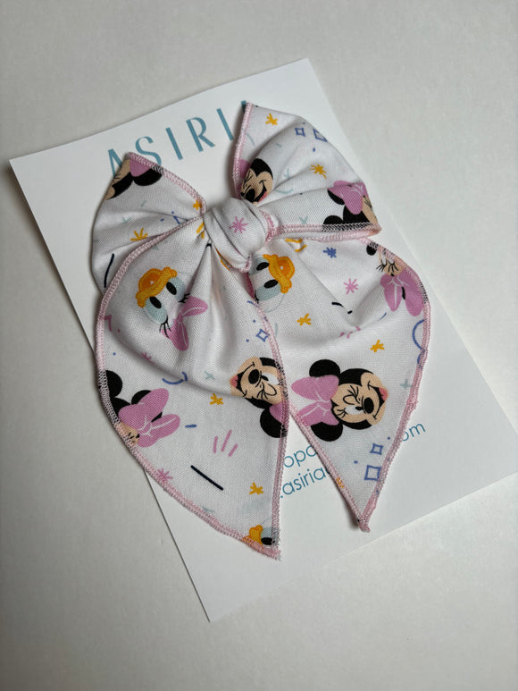 Minnie+ daisy -Single Clip Serge Bow