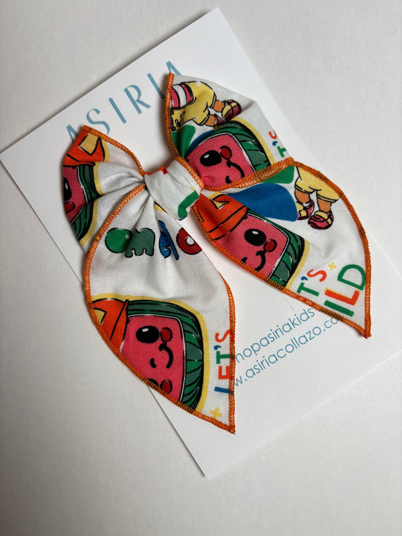 Cocomelon -Single Clip Serge Bow