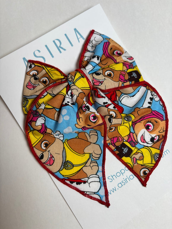 Pawpatrol  -Single Clip Serge Bow