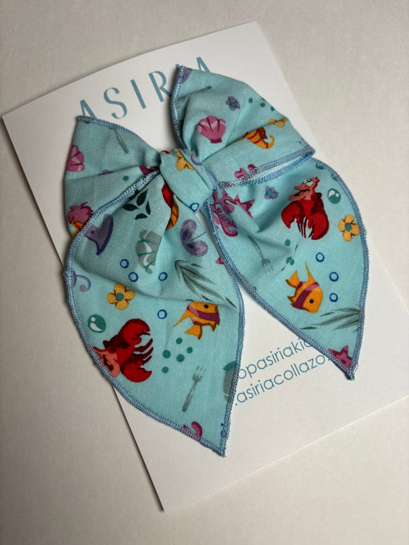 Mermaid -Single Clip Serge Bow