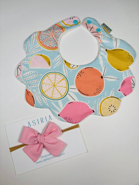 Lemons bib + Bow