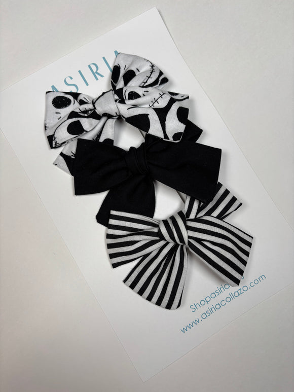 Jack Trio- Set of 3 Clips bow