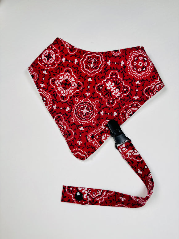 Cow boy Bandana bib + Holder