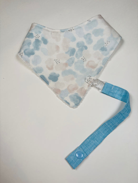 Clouds Bandana bib + Holder