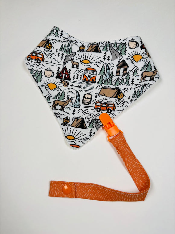 Camping Bandana bib + Holder