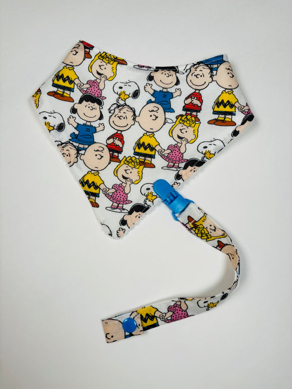 Peanuts Bandana bib + Holder