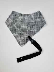 Black and White Bandana bib + Holder