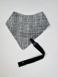 Black and White Bandana bib + Holder