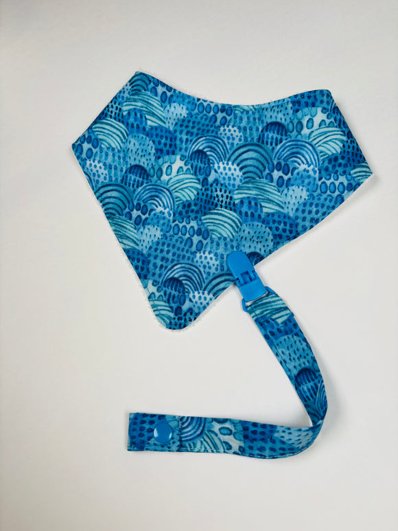 Waves Bandana bib + Holder
