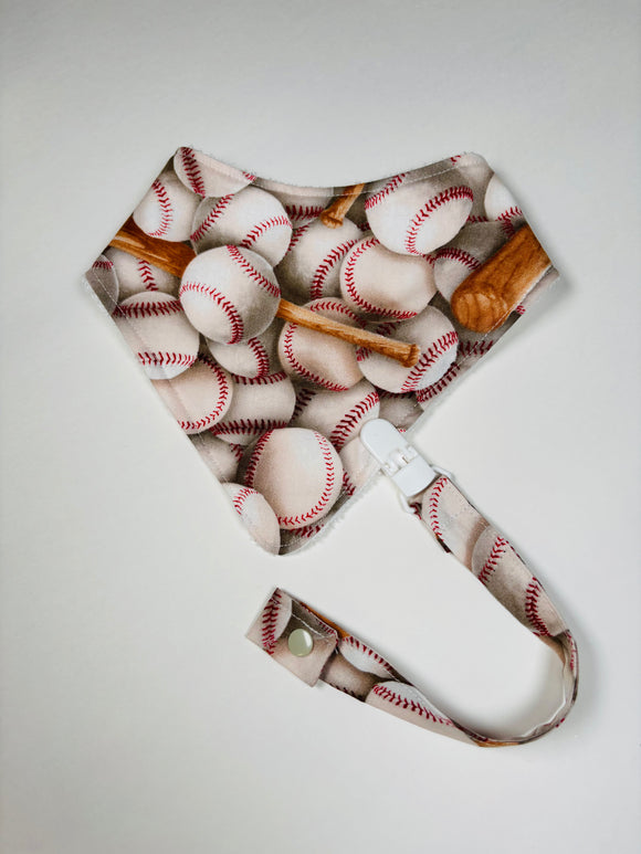 Baseball Bandana bib + Holder