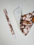 Baseball Bandana bib + Holder
