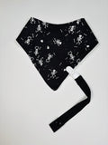 Glow in the dark* Skeletons  Bandana bib + Holder
