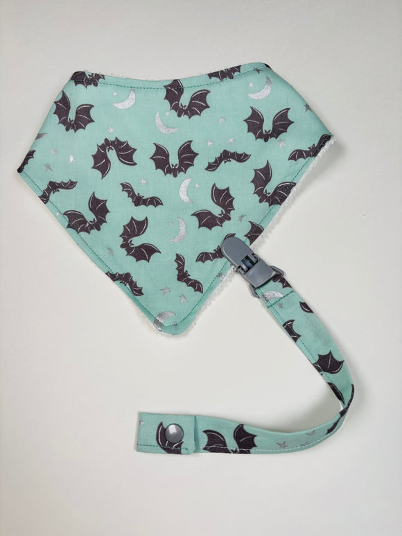 Bat Bandana bib + Holder