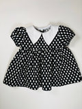 Wednesday inspired  - Peter Pan Dress 6-9m