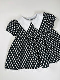 Wednesday inspired  - Peter Pan Dress 6-9m