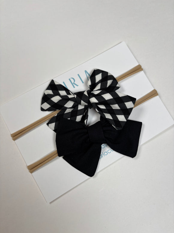 Black and White - Set of 2 Elastic band