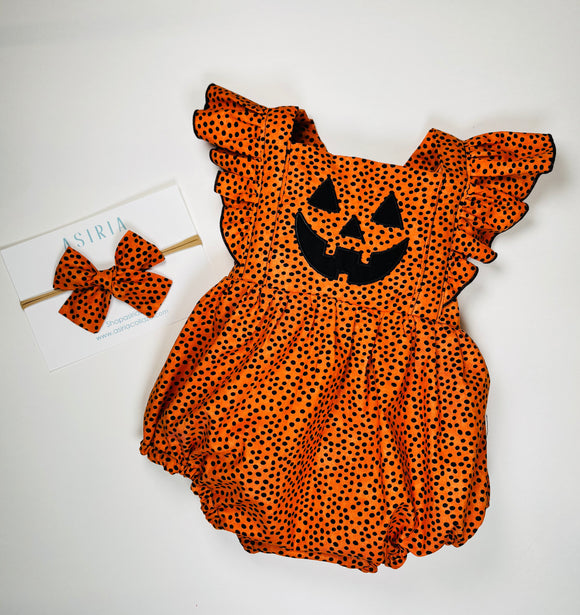 Orange Little Pumpkin Jumpsuit 9-12months