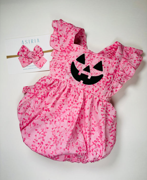 Pink Little Pumpkin Jumpsuit 12-18m