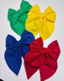 Serge 4 Basic Colors  -4 Clip Serge Bows