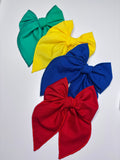 Serge 4 Basic Colors  -4 Clip Serge Bows