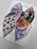 Flower Patches -Single Clip Serge Bow