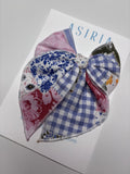Flower Patches -Single Clip Serge Bow